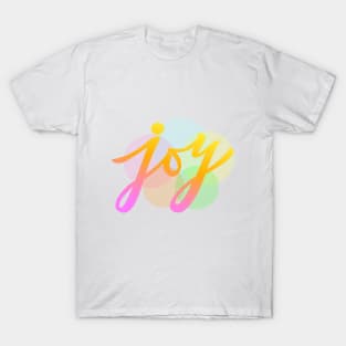 Joy hand lettering print T-Shirt